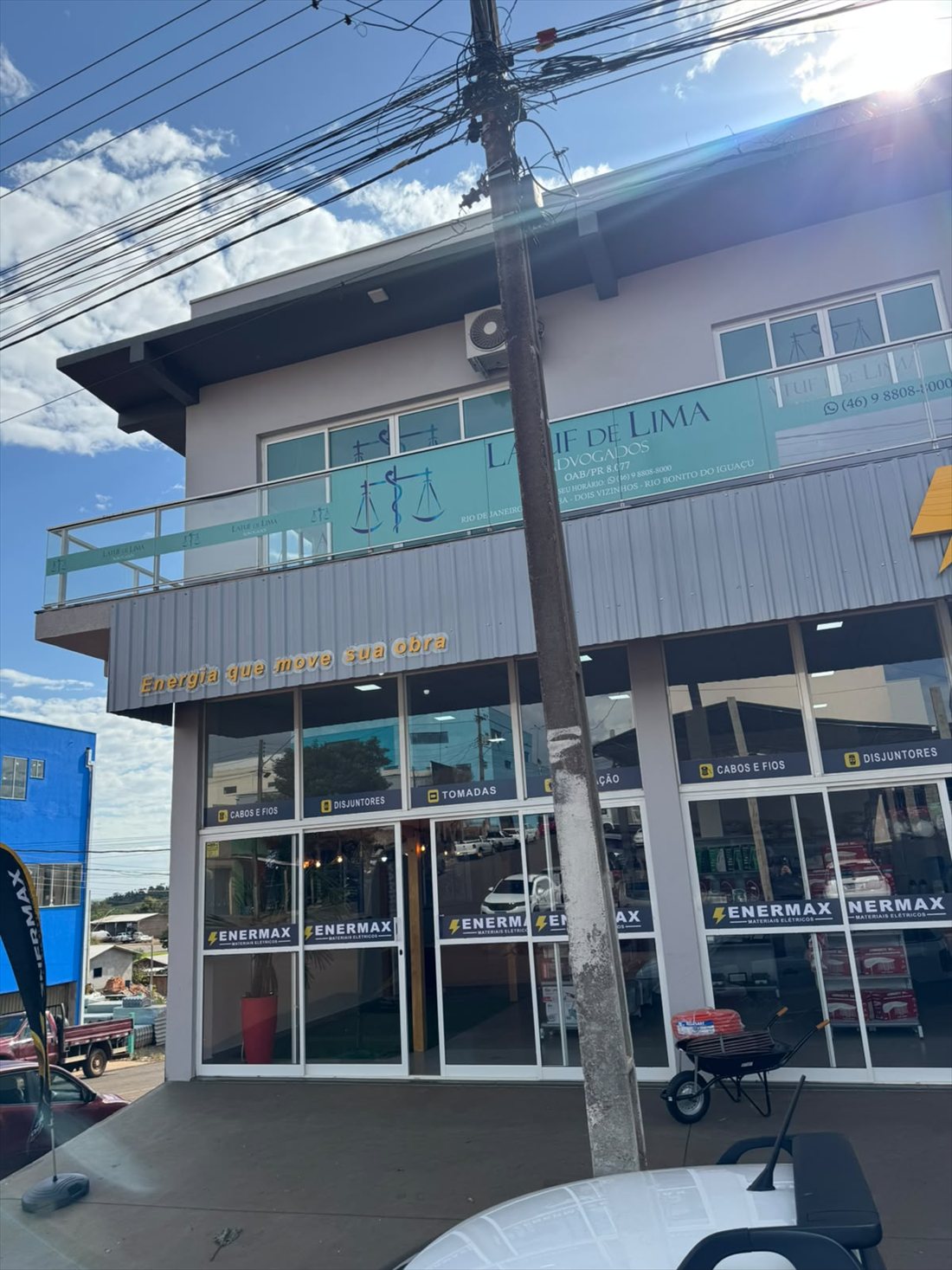 Fachada do escritório Latuf de Lima Advocacia em Pinhão/PR
